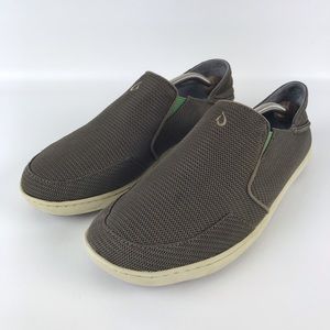 Olukai Nohea Mesh Loafers Shoes Mens Sz 10M Brown